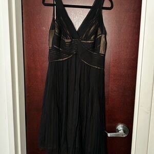 BCBG Max Azria Black Silk Sleeveless Cocktail Dress